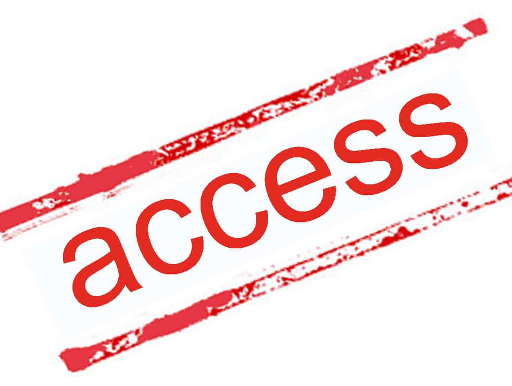 Access sign