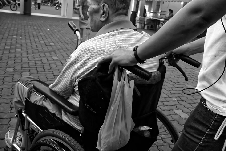 on a wheelchair-Pixabay